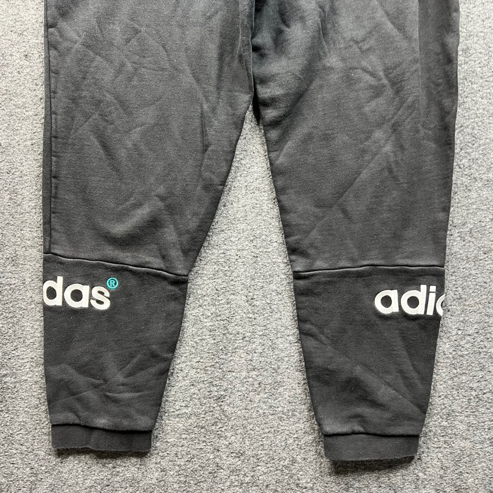 Adidas Originals Sweatpants Mens Large Black Trefoil Split Logo Joggers L - Picture 13 of 14